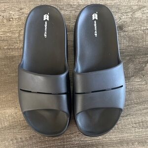 All in Motion Black Slide Sandals